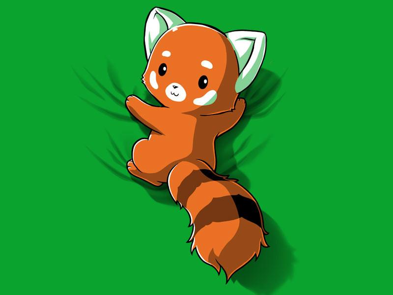 Red Panda On Your Back Teeturtle