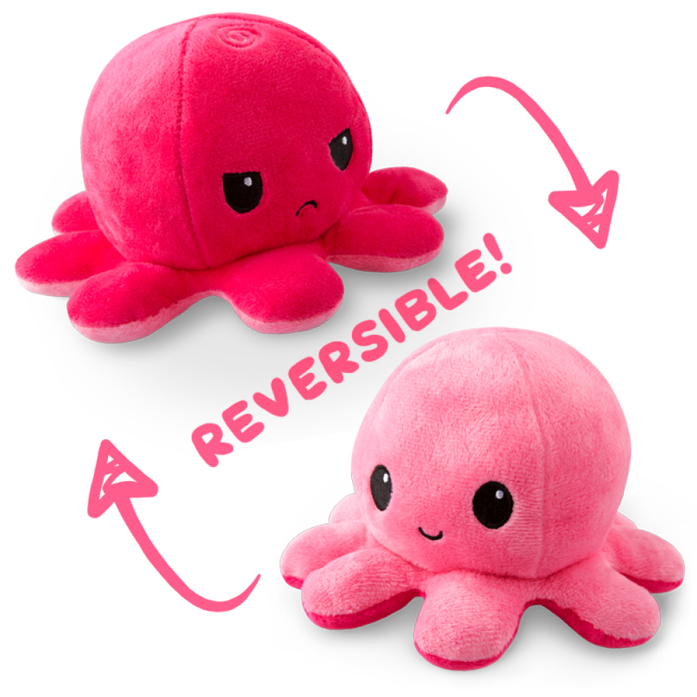 teeturtle reversible octopus mini plush