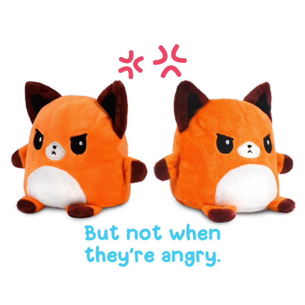 reversible fox plush