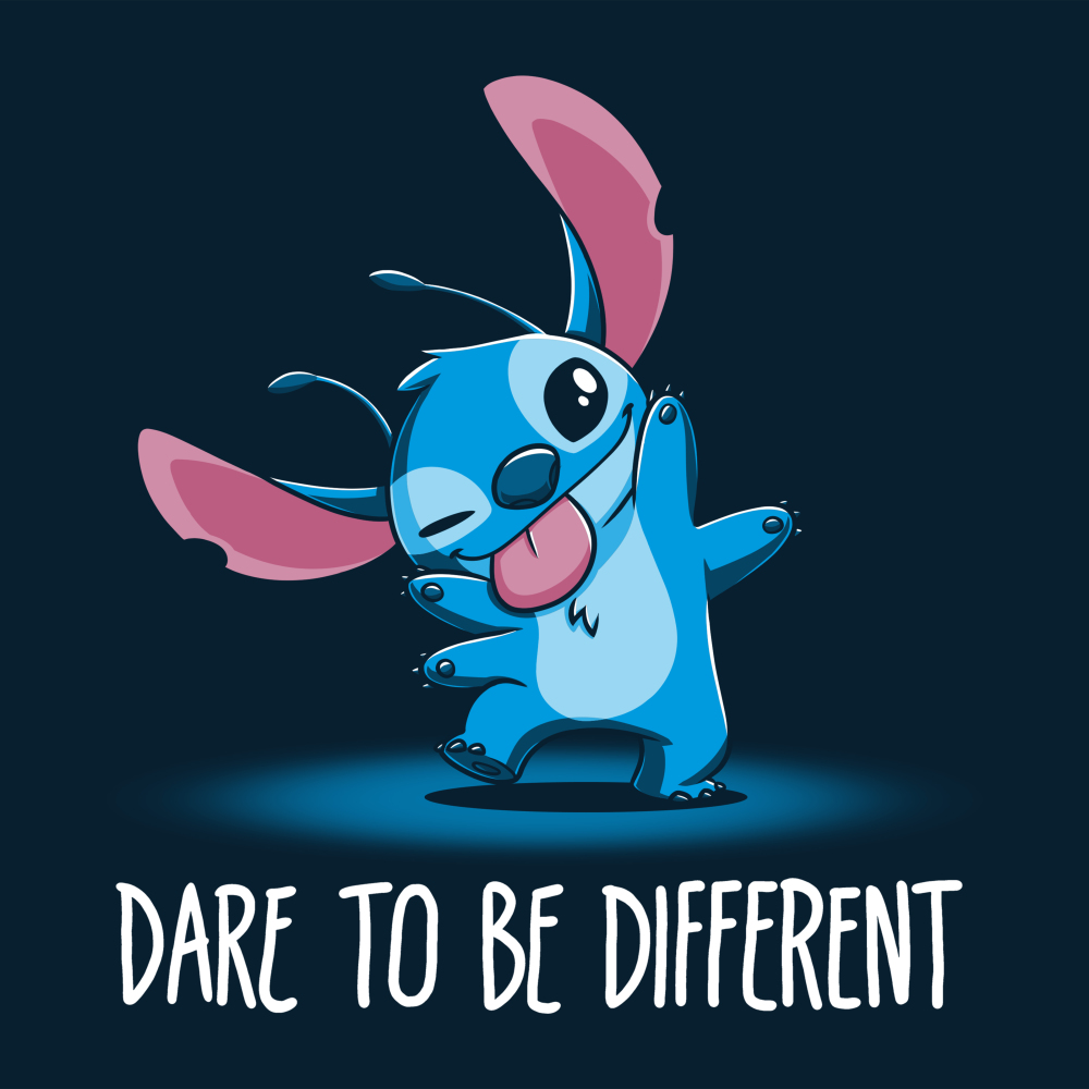 Dare To Be Different Stitch Official Disney Tee Teeturtle