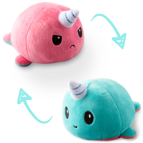 reversible plush turtle