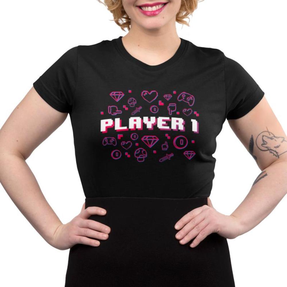 Player 1 | Funny, cute & nerdy t-shirts - TeeTurtle